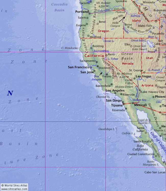 Political atlas map tile