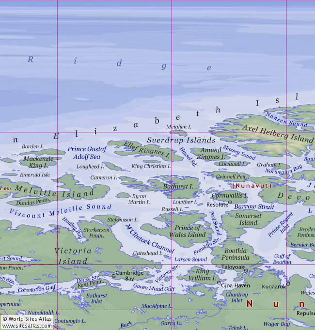 Political atlas map tile