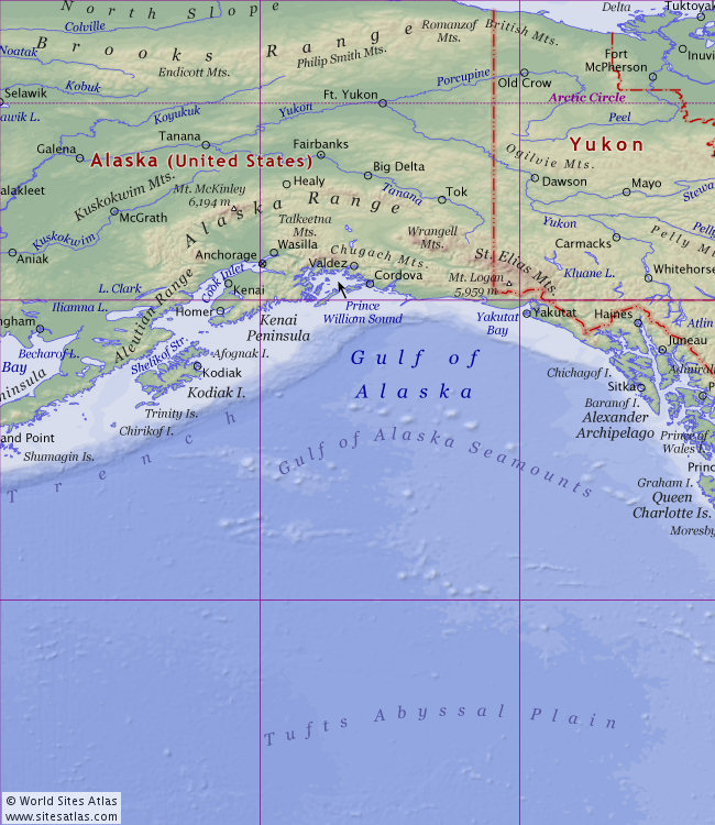 Political atlas map tile