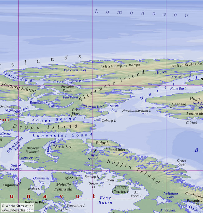 Political atlas map tile