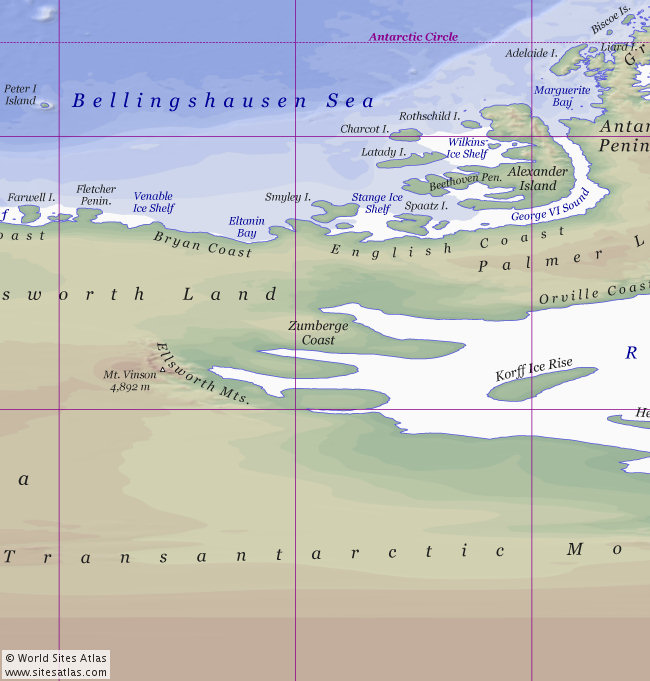 Political atlas map tile