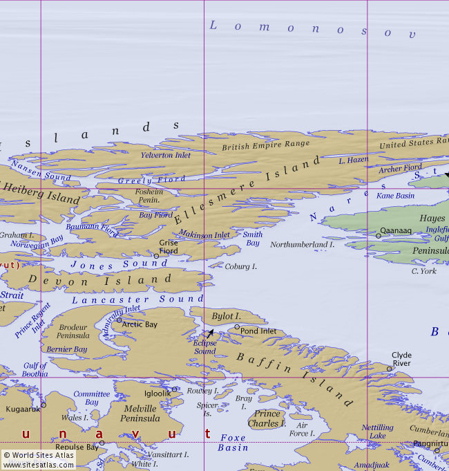 Political atlas map tile