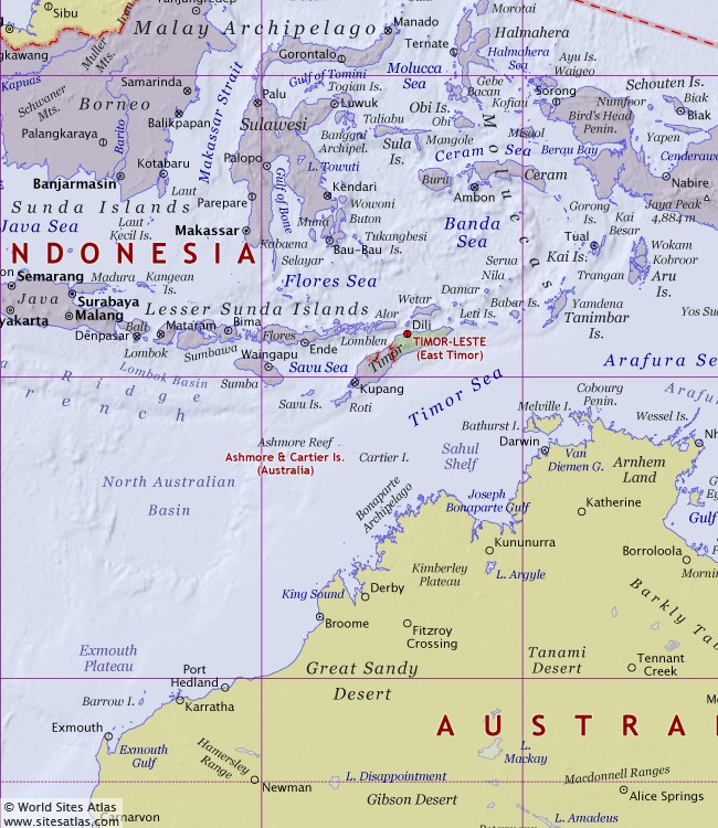 Political atlas map tile