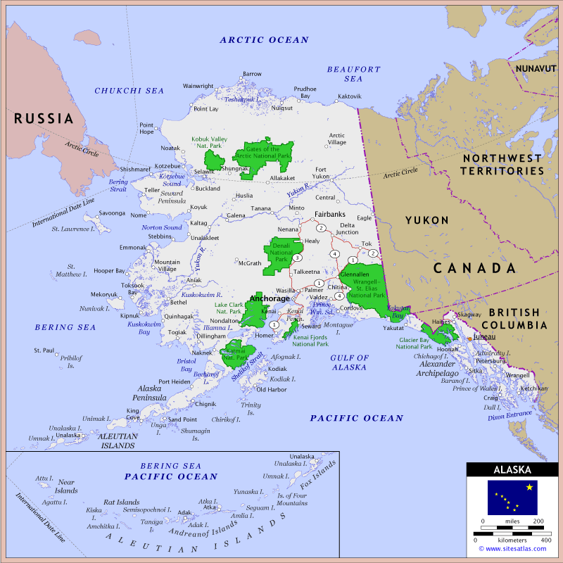 Alaska Highway Map