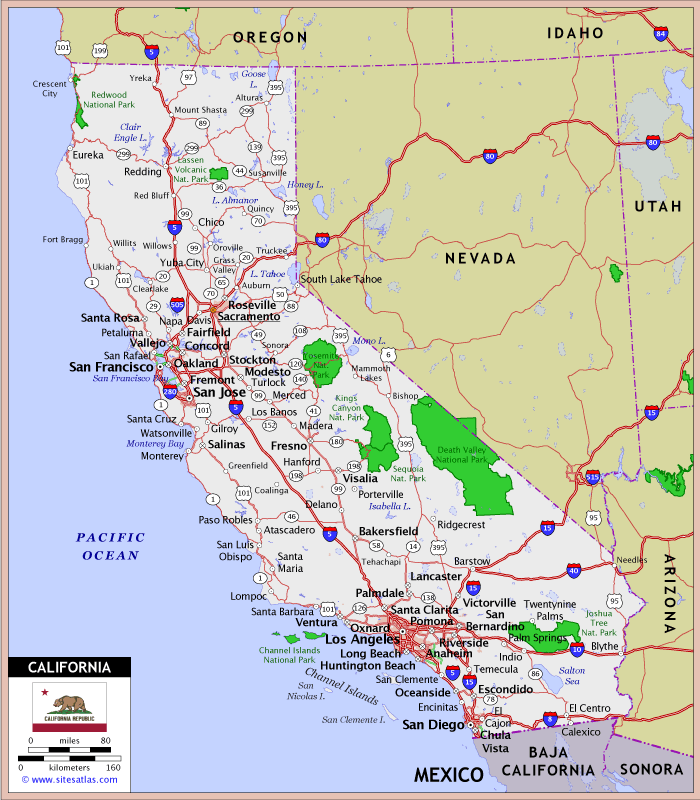 California Highway Map