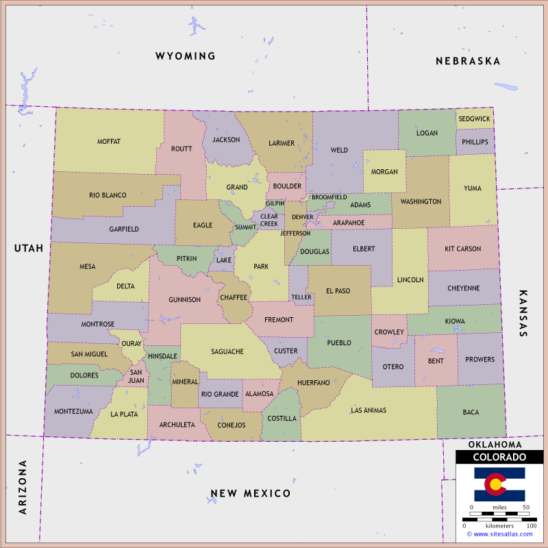 Colorado County Map