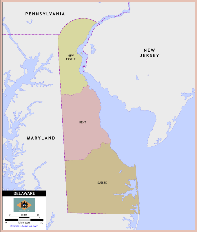 Delaware County Map