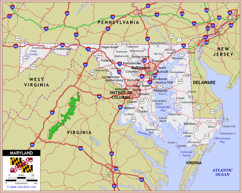 Maryland Highway Map