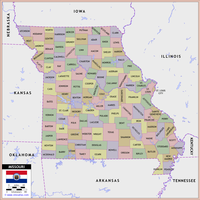 Missouri County Map