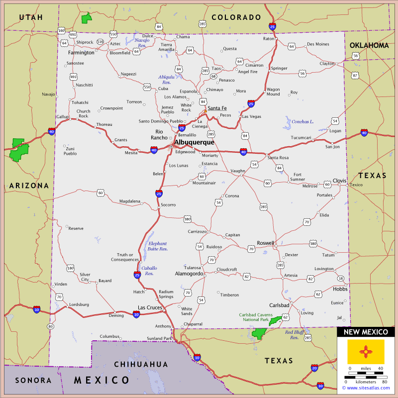 New Mexico Highway Map