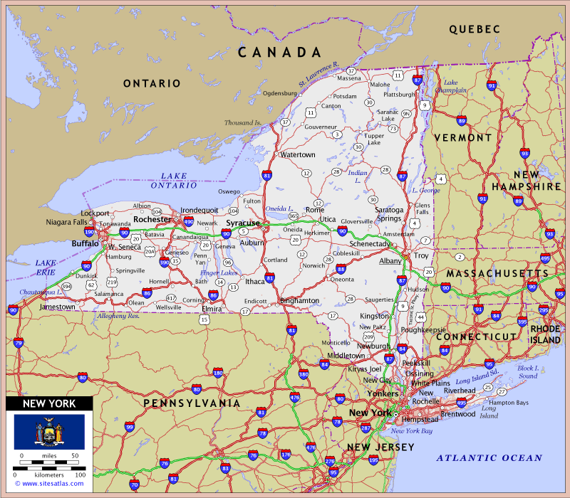 New York Highway Map