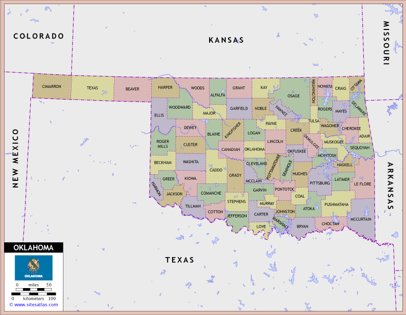 Oklahoma County Map