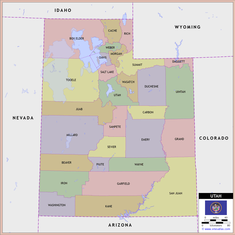 Utah County Map