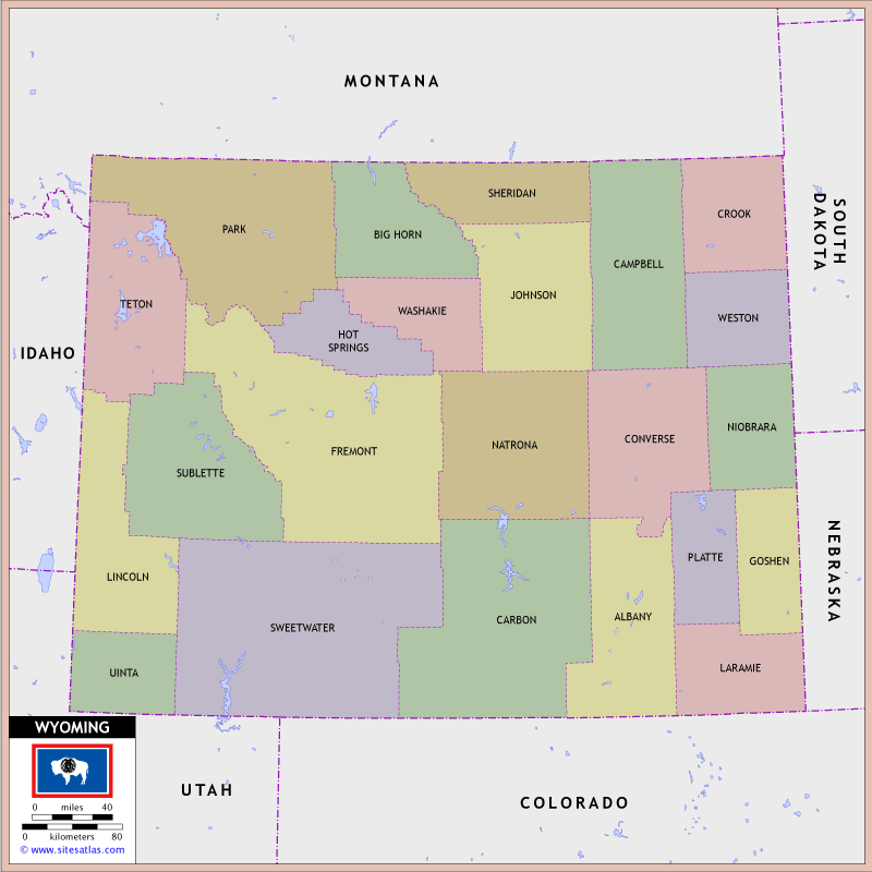 Wyoming County Map