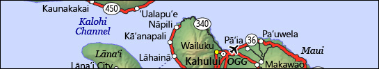 Highway map of Hawaii thumbnail