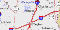 Highway map of Illinois thumbnail