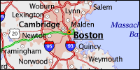 Highway map of Massachusetts thumbnail