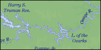 Physical map of Missouri thumbnail