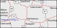 Highway map of Montana thumbnail