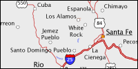 Highway map of New Mexico thumbnail