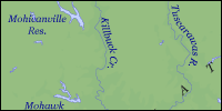 Physical map of Ohio thumbnail