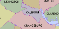 County map of South Carolina thumbnail