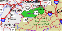 Highway map of Tennessee thumbnail