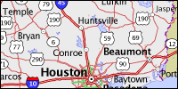 Highway map of Texas thumbnail