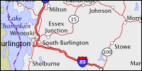 Highway map of Vermont thumbnail