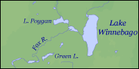 Physical map of Wisconsin thumbnail